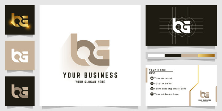 Letter bG or LOG monogram logo