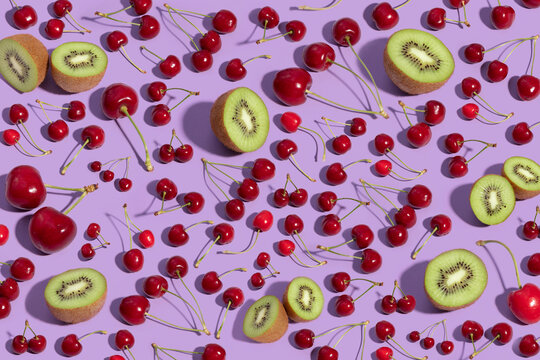 Cherries and kiwis