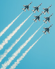 Fighter jets in formation at the Fort Lauderdale Air and Sea Show