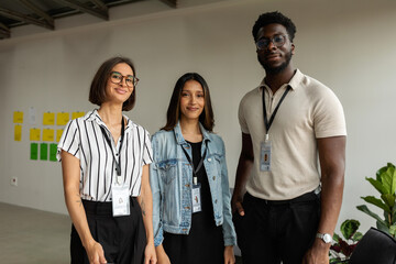 Creative colleagues in company