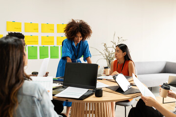 Creative staff teamwork meeting