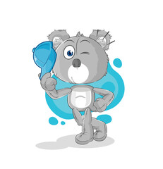 koala young boy character cartoon