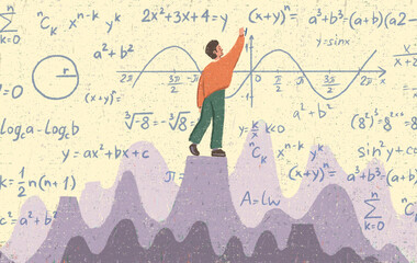 Data scientist illustration concept