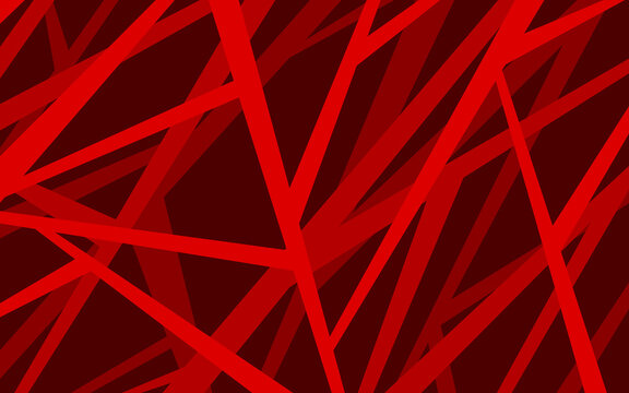 Abstract red background with overlapping geometric lines pattern
