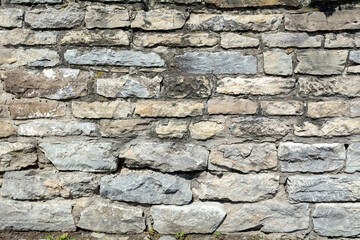 Photo of a stone wall. Abstract background.