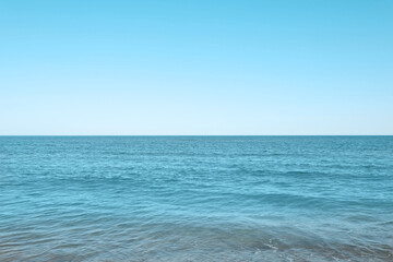 Fototapeta na wymiar Beautiful view of sea on sunny day