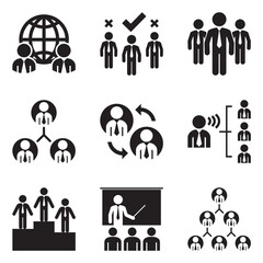Businessman Career Icon Set