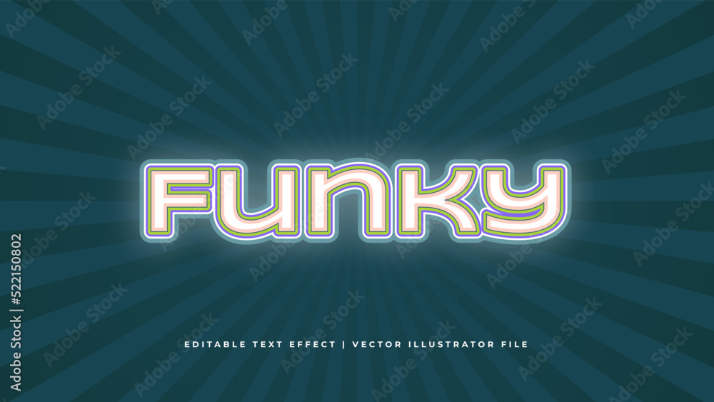 Poster retro classic editable text effect concept