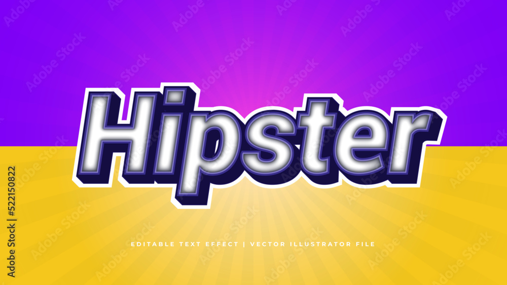 Poster retro classic editable text effect concept