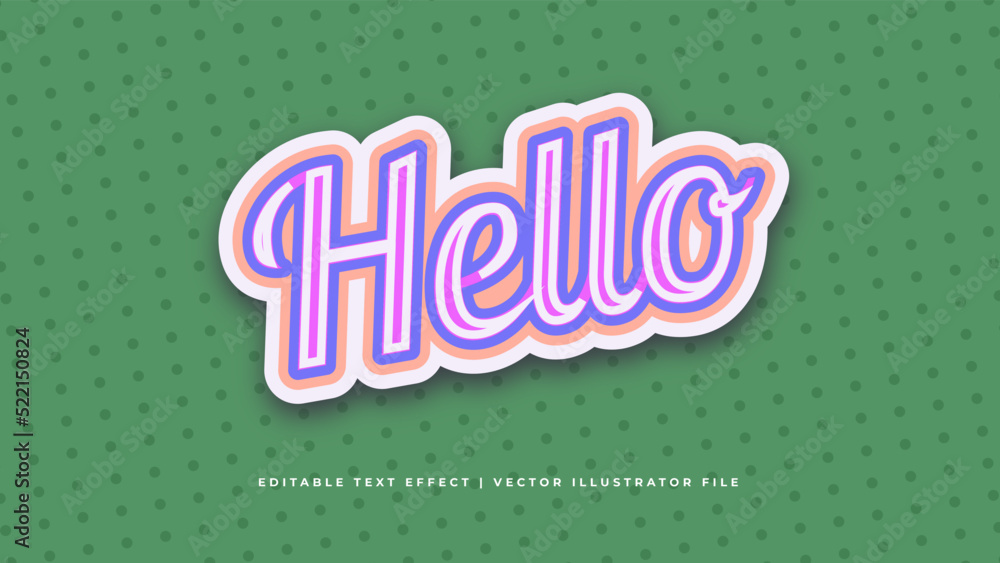 Poster retro classic editable text effect concept