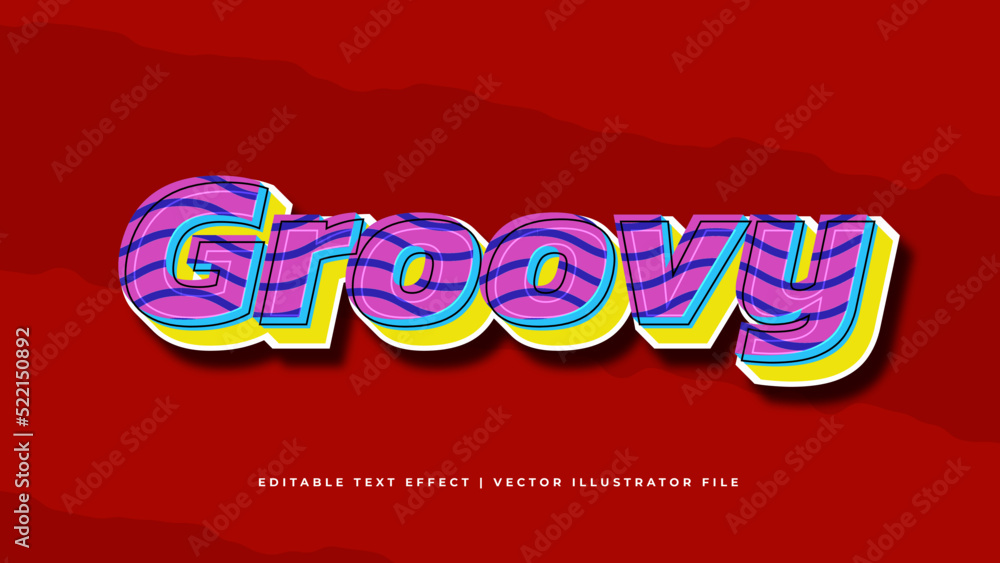Poster retro classic editable text effect concept