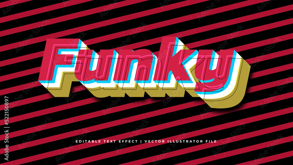 Poster retro classic editable text effect concept