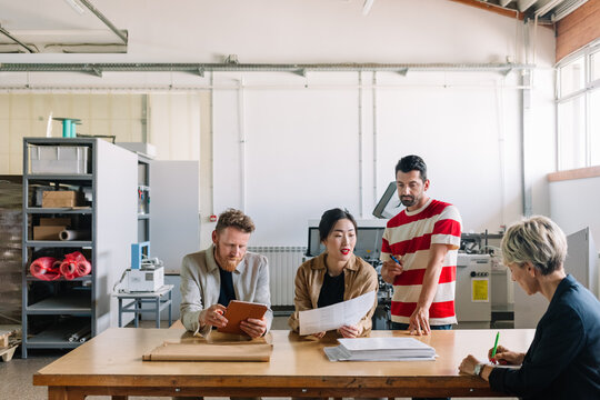 People Working in Printing Industry 