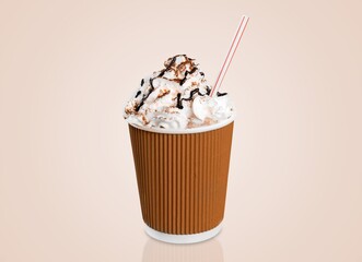 Tasty sweet aroma Best coffe and Ice-cream