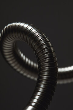 Abstract Metal Cable Coil Closeup 