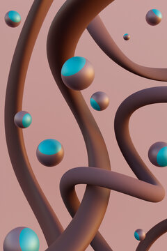 Brown and blue
