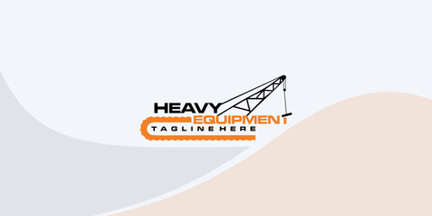 Excavator logo template