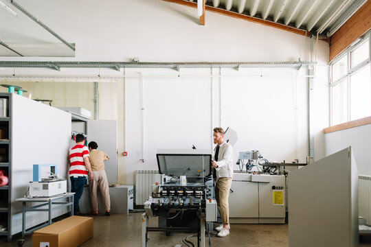 People Working in Printing Industry 