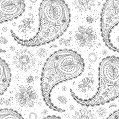 Doodle paisley pattern 4