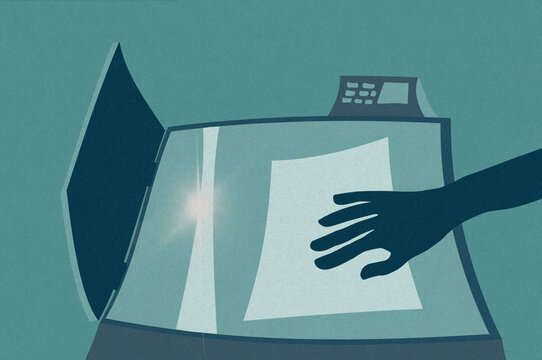 Photocopier illustration