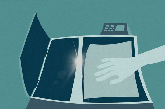 Getting the photocopying done