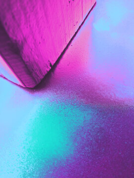 Wooden corner background in vibrant colors