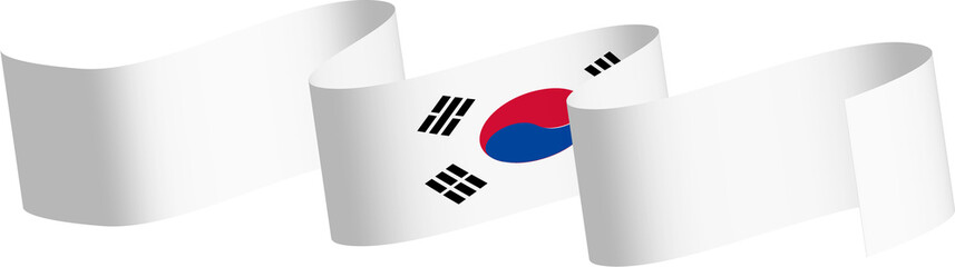 South korea flag ribbon decoration