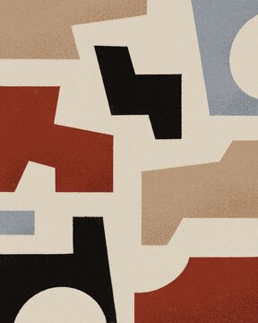 Colored Geometric poster