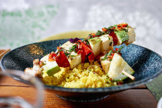 Couscous salad.