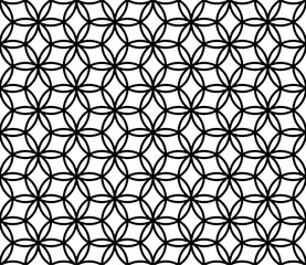 Vector seamless pattern with geometric circle 