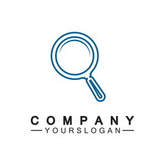 Magnifying glass line icon, outline vector sign, Search symbol, logo illustration.