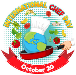 International Chef Day Poster Design
