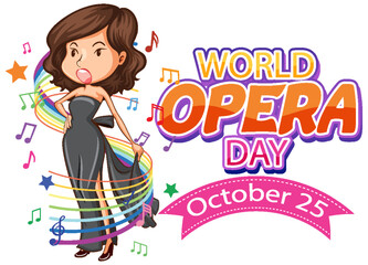 World Opera Day Poster Design