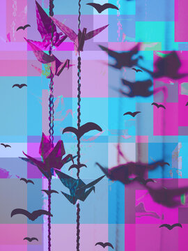 Origami madness in glitch