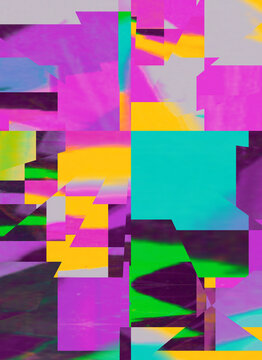 Multidimensional glitch background