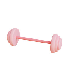 3d barbell illustration object rendered