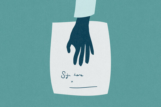 Business contract to be signed. 