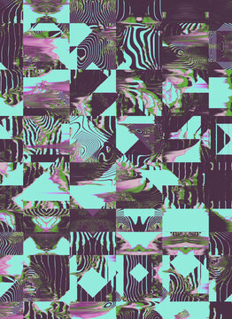 Glitchy background / collage
