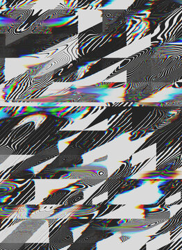 Television RGB glitch background 