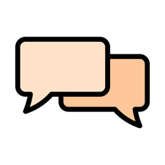 Naklejka premium Box Chat Icon