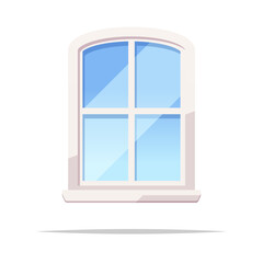 Window frame vector isolated illustration