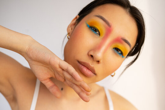 Cool Makeup On Asian Woman