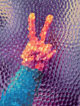 Two fingers, hand sign