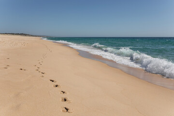 Fototapeta premium landscape of a beach in portugal