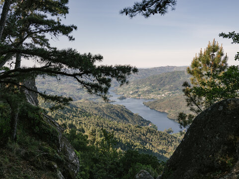 View of the river Cavado in the north of Portugal