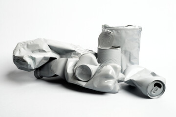 Bottle, bags and cans