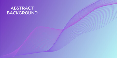 abstract gradient background with a colored dynamic waves, line and particles. Illustration suitable for design
