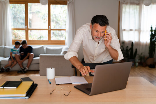 Man Working From Home