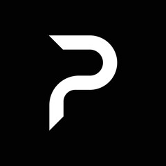 modern letter P monogram logo design