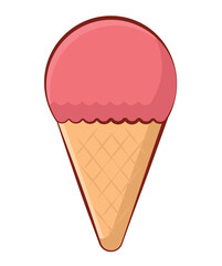 pink ice cream
